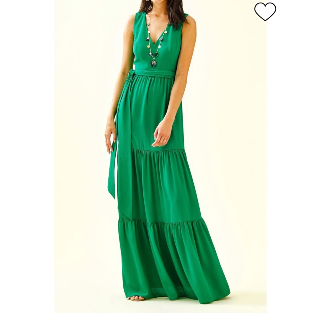 MAURINE MAXI DRESS Lilly Pulitzer, green maxi dress